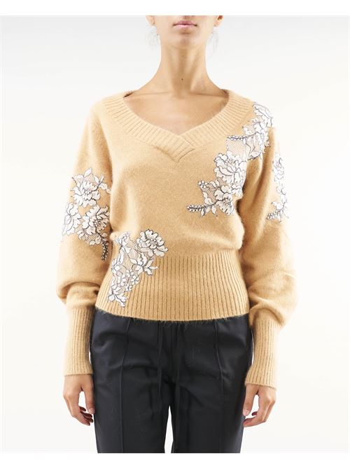 Angora blend sweater with lace Twinset TWIN SET |  | TP31203899